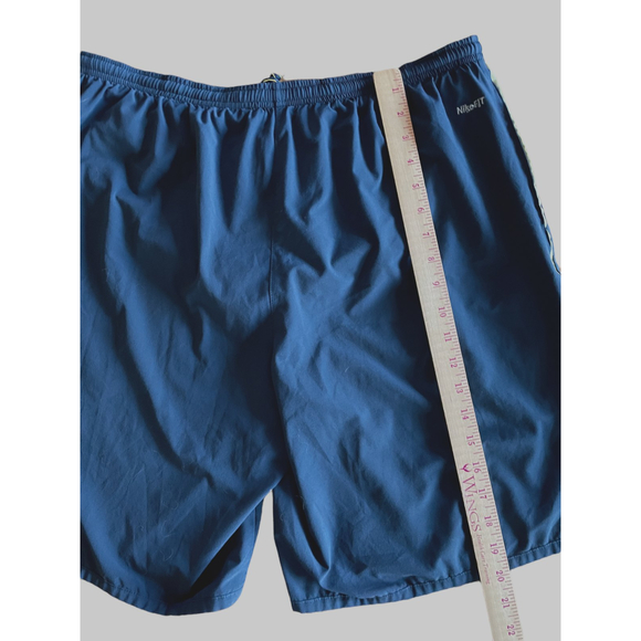 Nike Running Women Shorts Brief Insert Pockets Drawstring SZ L Navy Poly Spandex - Picture 7 of 11